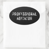 STICKER OVALE PROFESSIONAL AGITATOR  (Sac)
