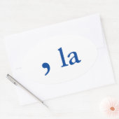 Sticker Ovale Pronciation de Kamala Harris (Enveloppe)