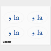 Sticker Ovale Pronciation de Kamala Harris (Feuille)