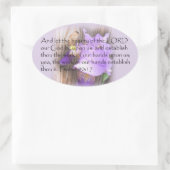 Sticker Ovale Psaume 90:17 KJV Bible (Sac)