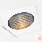 Sticker Ovale Psaumes 56 : 3-4 (Enveloppe)