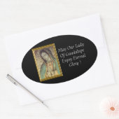 Sticker Ovale Puisse Notre-Dame De Guadalupe Profiter De La Gloi (Enveloppe)