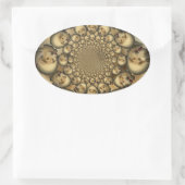 Sticker Ovale Puppy Kaleidoscope Art Print (Sac)