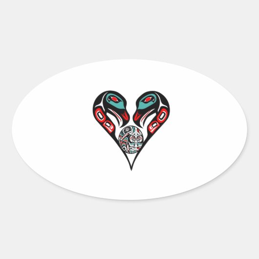 STICKER OVALE PUR CET AMOUR (Devant)