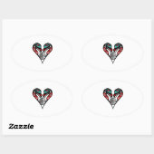 STICKER OVALE PUR CET AMOUR (Feuille)