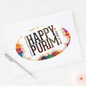 Sticker Ovale purin heureux (Enveloppe)