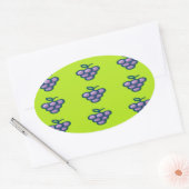 Sticker Ovale Purple grapes (Enveloppe)