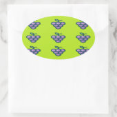 Sticker Ovale Purple grapes (Sac)