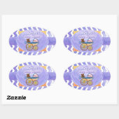 Sticker Ovale Purple Sun Baby Stuff (Feuille)