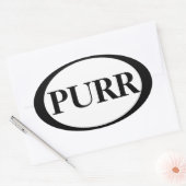 Sticker Ovale Purr (Enveloppe)
