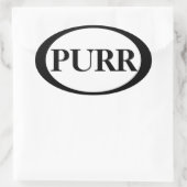 Sticker Ovale Purr (Sac)