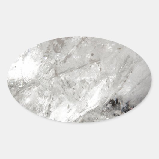 Sticker Ovale quartz cristal zen amour cicatrisation pierre scin (Devant)