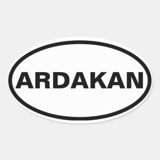 Sticker Ovale QUATRE Ardakan (Devant)