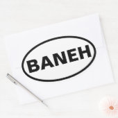 Sticker Ovale QUATRE Baneh (Enveloppe)
