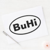 Sticker Ovale QUATRE BuHi (Enveloppe)