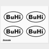 Sticker Ovale QUATRE BuHi (Feuille)