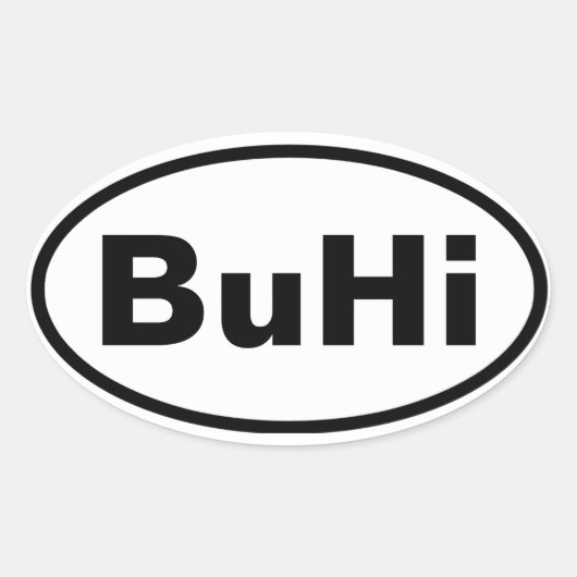 Sticker Ovale QUATRE BuHi (Devant)