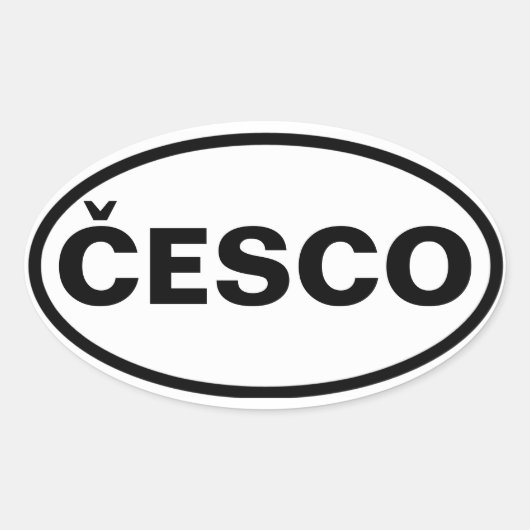 Sticker Ovale QUATRE Česko (Devant)