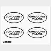 Sticker Ovale QUATRE Concourse Village (Feuille)