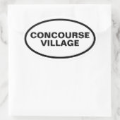 Sticker Ovale QUATRE Concourse Village (Sac)