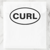 STICKER OVALE QUATRE "CURL" (Sac)