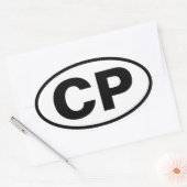 Sticker Ovale QUATRE Cypress Park "CP" (Enveloppe)