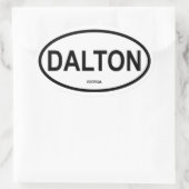Sticker Ovale QUATRE Dalton, Géorgie (Sac)