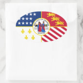 Sticker Ovale QUATRE Détroit (Sac)