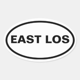 Sticker Ovale QUATRE "East Los"