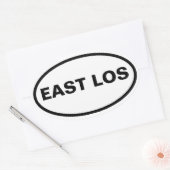 Sticker Ovale QUATRE "East Los" (Enveloppe)