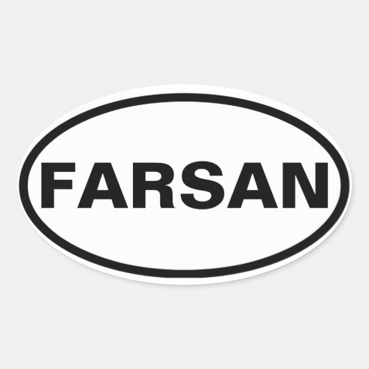 Sticker Ovale QUATRE Farsan (Devant)