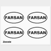 Sticker Ovale QUATRE Farsan (Feuille)