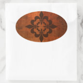 Sticker Ovale Quatre Fleur de Lis (Sac)
