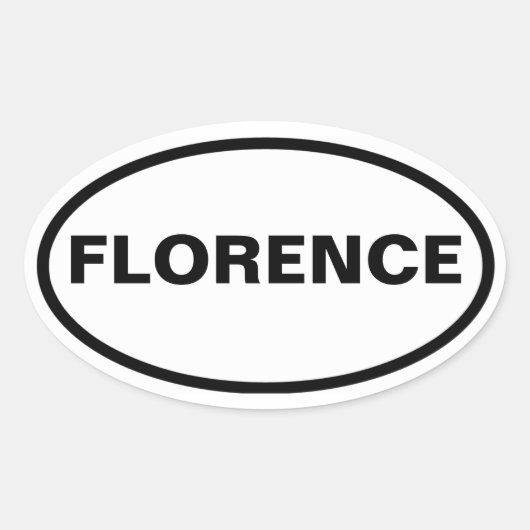 Sticker Ovale QUATRE Florence, Alabama (Devant)