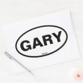 Sticker Ovale QUATRE Gary Indiana (Enveloppe)