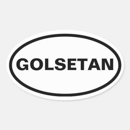 Sticker Ovale QUATRE "Golestan" (Devant)