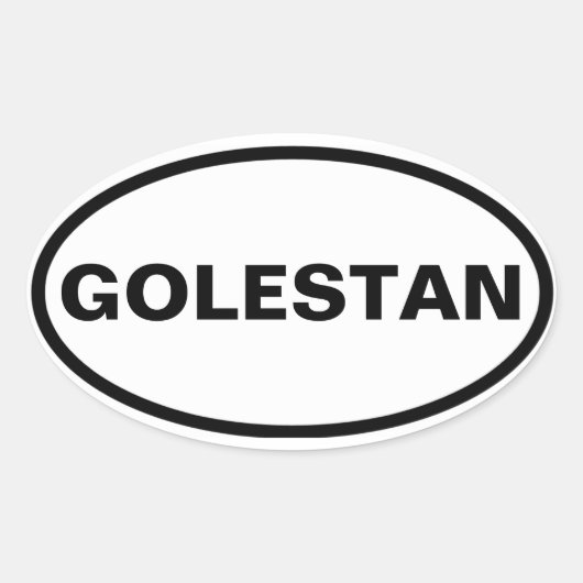 Sticker Ovale QUATRE Golestan (Devant)