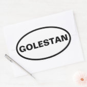 Sticker Ovale QUATRE Golestan (Enveloppe)