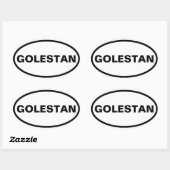 Sticker Ovale QUATRE Golestan (Feuille)