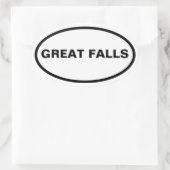 Sticker Ovale QUATRE Great Falls, Montana (Sac)
