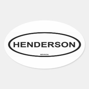 Sticker Ovale Quatre Henderson, Nevada