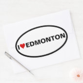 Sticker Ovale QUATRE I [coeur] Edmonton (Enveloppe)