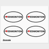 Sticker Ovale QUATRE I [coeur] Edmonton (Feuille)