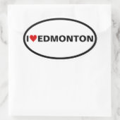 Sticker Ovale QUATRE I [coeur] Edmonton (Sac)