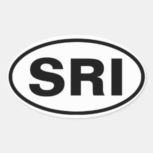 Sticker Ovale QUATRE îles Père Noël Rosa, "SRI"