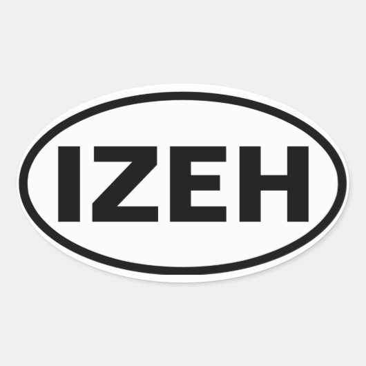 Sticker Ovale QUATRE Izeh (Devant)