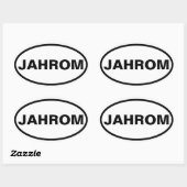 Sticker Ovale QUATRE Jahrom (Feuille)