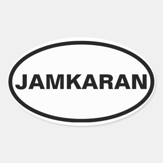 Sticker Ovale QUATRE Jamkaran (Devant)