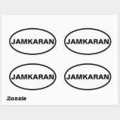 Sticker Ovale QUATRE Jamkaran (Feuille)