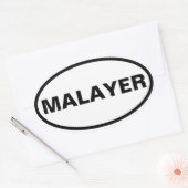 Sticker Ovale QUATRE Malayer (Enveloppe)